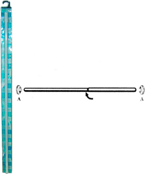 Aglaia 70X120 Tubo Tende Doccia 70120 Estensibile 02622