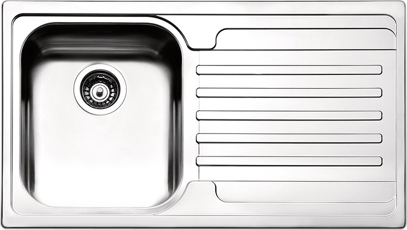 Apell VE861ILBC Lavello Cucina 1 Vasca con Gocciolatoio Sx 86 cm Inox  Venezia
