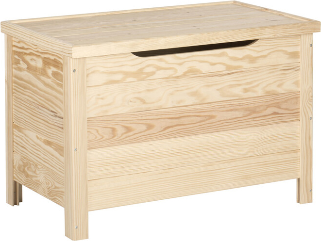 Astigarraga BAUL70.99 Cassapanca Baule Coperchio in Legno Massiccio 70X40X48 h cm Pino