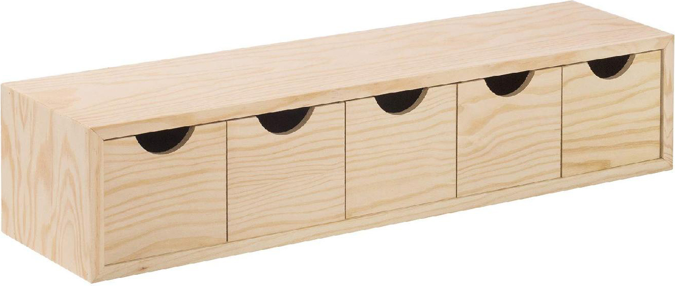 Astigarraga BLOC5X1 Cassettiera Mini 5C.cm 56x13x12H Pezzi 4