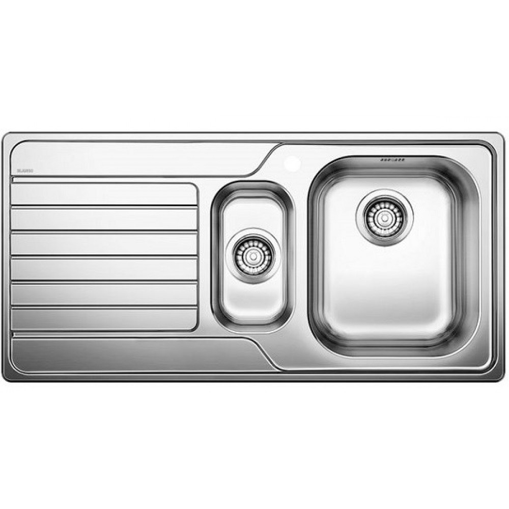 BLANCO 1328104 Lavello Cucina Incasso 1 Vasca e 12 Gocciolatoio Sx 100 cm Dinas 6 S