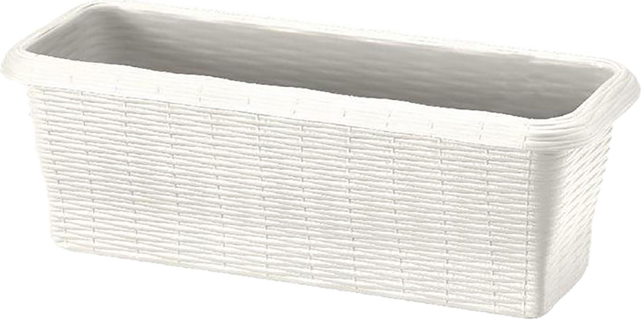 Bama 6125082 Balconetta Rettangolare Paglia cm 40X20X17,5 Lt.7,5 Panna