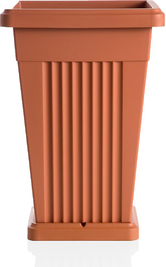 Bama BM16231906 Vaso Piramide con Sottovaso Terracotta