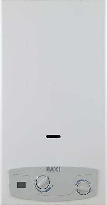 Baxi Scaldabagno a Gas Metano 14 Lt/min Scaldino a Camera Aperta Scaldacqua a Tiraggio Naturale - A7698572 ACQUAPROJET 14i Blue
