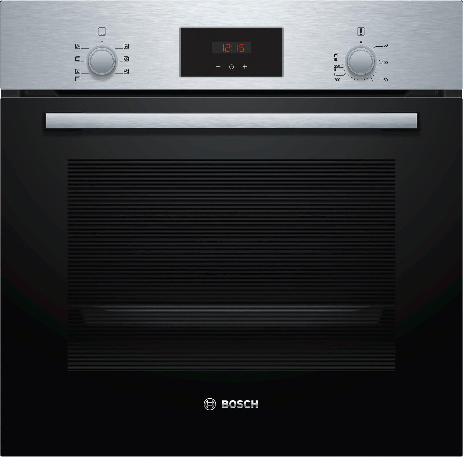 Bosch HBF133BR0 Serie 2 Forno Elettrico da Incasso Ventilato Multifunzione con Grill Pulizia EcoClean 66 Litri 60 cm Classe A colore Nero