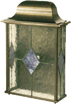 Brixo ROCKY Lanterne Corpo bronzo in vetro decorato a muro H 32 cm