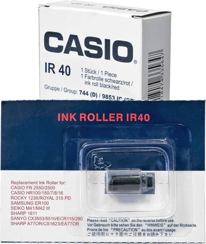 Casio IR-40 Rullo Inchiostrante Monocro Hr-8Ter