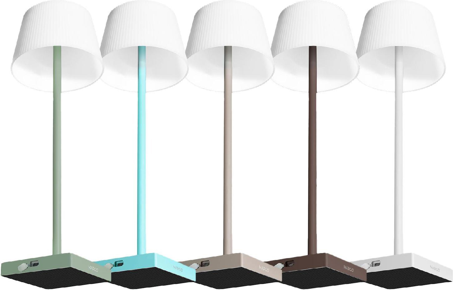 Century Marg�Tort Lampada da Tavolo a LED Ricaricabile 4 W 200 Lumen Tortora Marg�