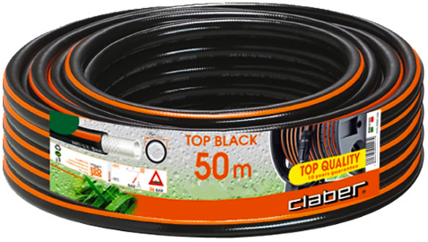 Claber 9043 Tubo giardino Tubo irrigazione 50 mt 58" (14 - 19 mm) PVC  Top-Black