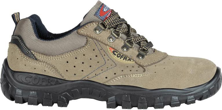 Cofra Scarpe Antinfortunistiche da Lavoro Basse Puntale e Soletta Antiforo Classe S1P SRC Taglia 43 colore Beige - Cosmos_43