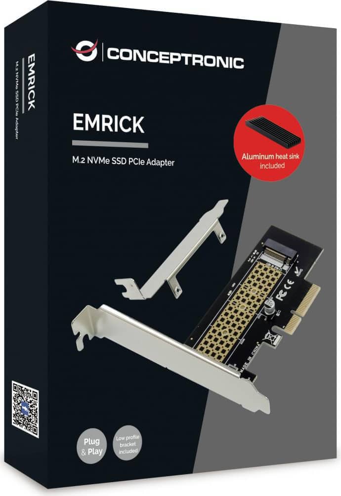 Conceptronic EMRICK05BS M.2 Nvme Ssd Pcie Adapter