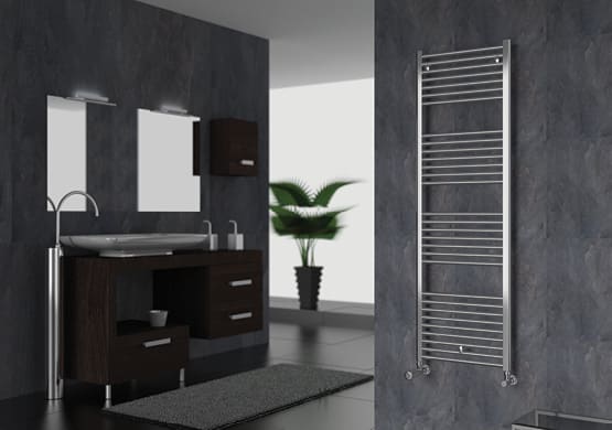Cordivari 3551586110217 Termoarredo Bagno 50x116h cm Int 45 cm cromo -  Lisa 25