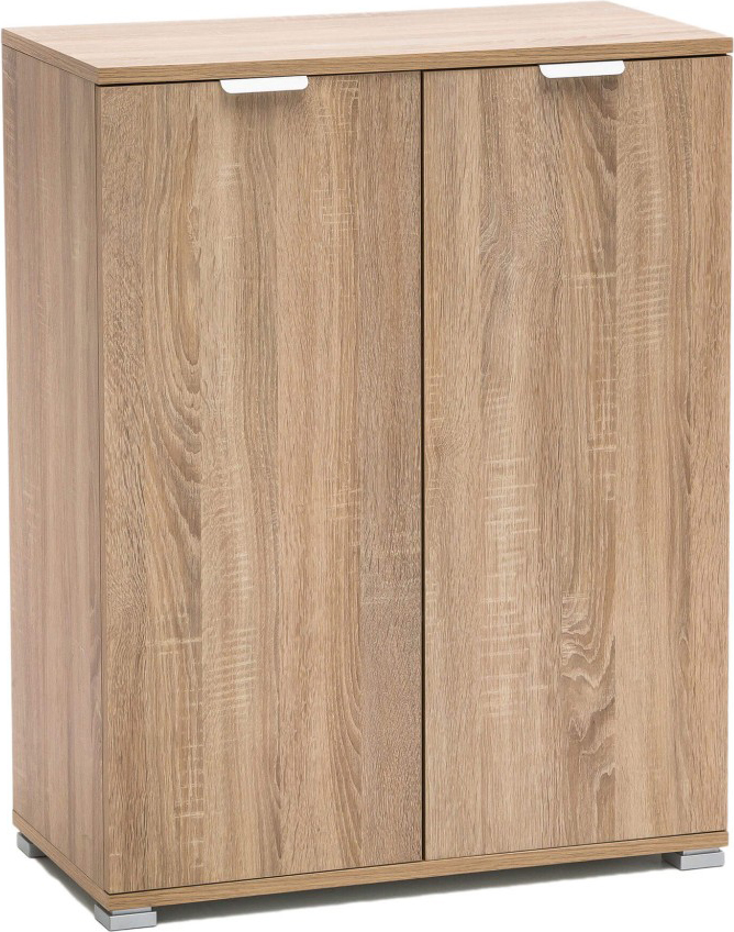 DecHome MR805064 Mobiletto con 2 Ante in Truciolato cm 60x38x85 h Marrone