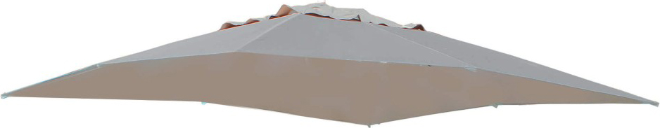 VivaGarden OM807255 Telo per Ombrellone Ross Taupe 3x3 PL in Poliestere m 3x3 Tortora