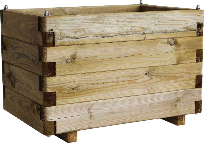 VivaGarden PIBD15545 Fioriera 60x40x40 H in Fibra sintetica cm 60x40x40 Marrone