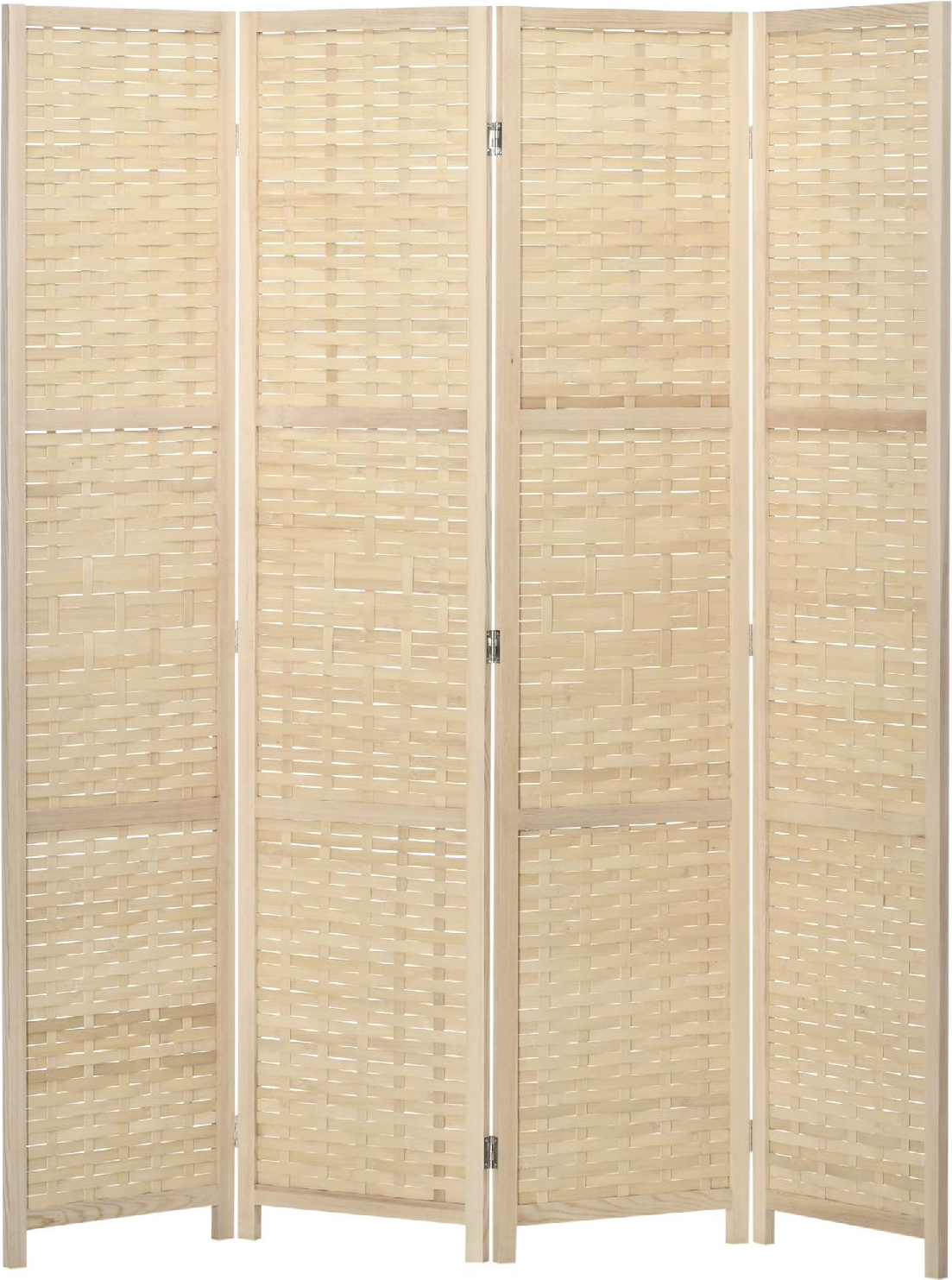 DecHome 861DHND2 Paravento Separ� Interno Legno Bamb� Pieghevole Altezza 170cm Marrone