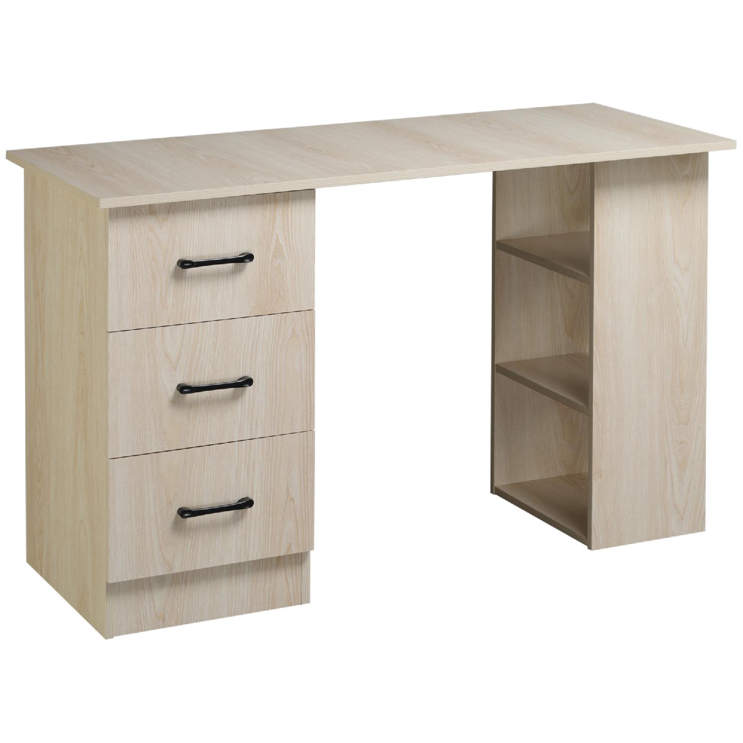DecHome 068V01ND836 Scrivania con Cassettiera Moderna 120x49x72 cm Legno
