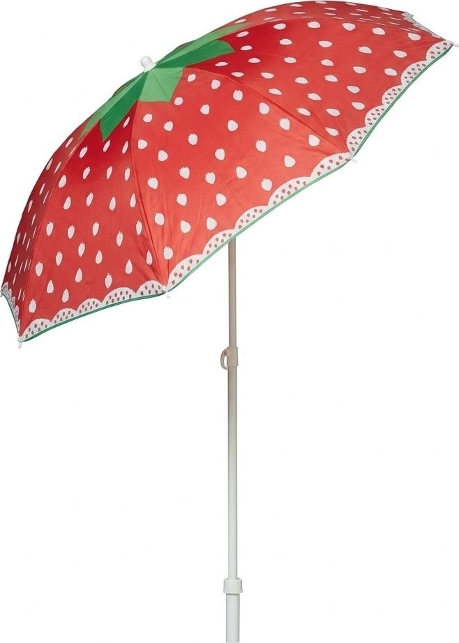 VivaGarden FR180 Ombrellone da Spiaggia Antivento 1,8 mt Poliestere Fragola