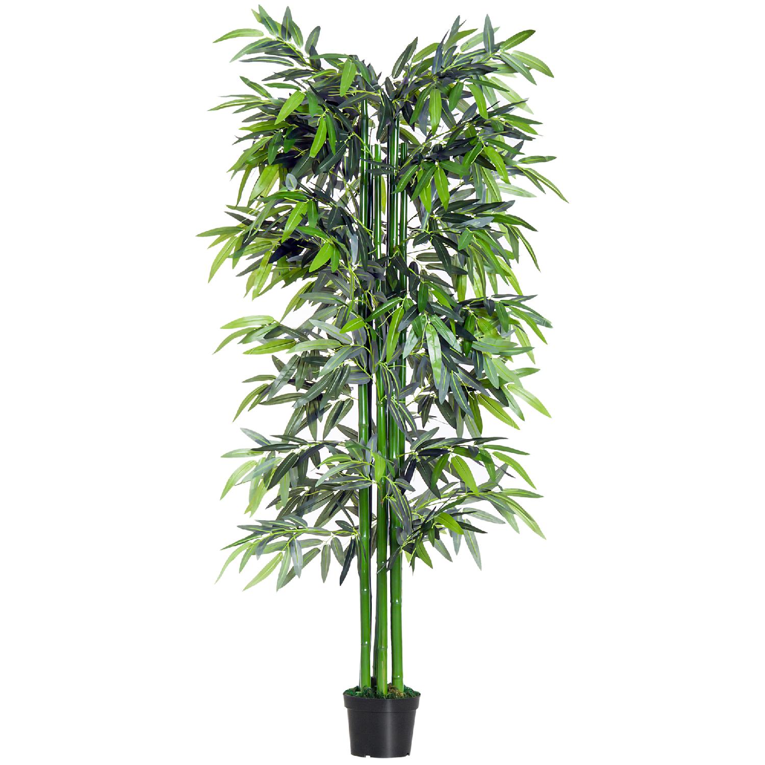 VivaGarden 196844 Pianta di Bamb� Artificiale in Vaso da 180cm per Interni Ed Esterni