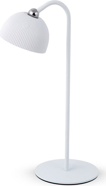 DecHome 211740 Set 12 Lampade da Tavolo LED Ricaricabile 3.2 Watt � 33 cm Bianco Elliot
