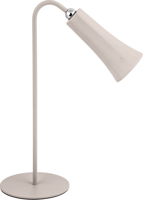 DecHome 212598 Set 12 Lampade da Tavolo LED Ricaricabile 1 Watt � 35 cm Beige Alice
