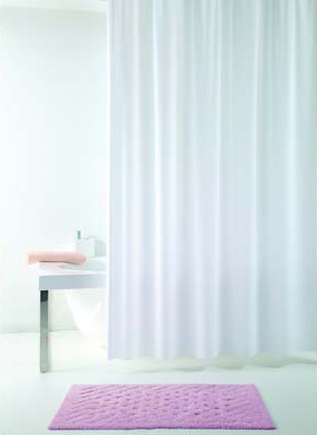 DecHome 3444d3490 Tenda Doccia Tevere In Vinile + Anelli cm 240x200