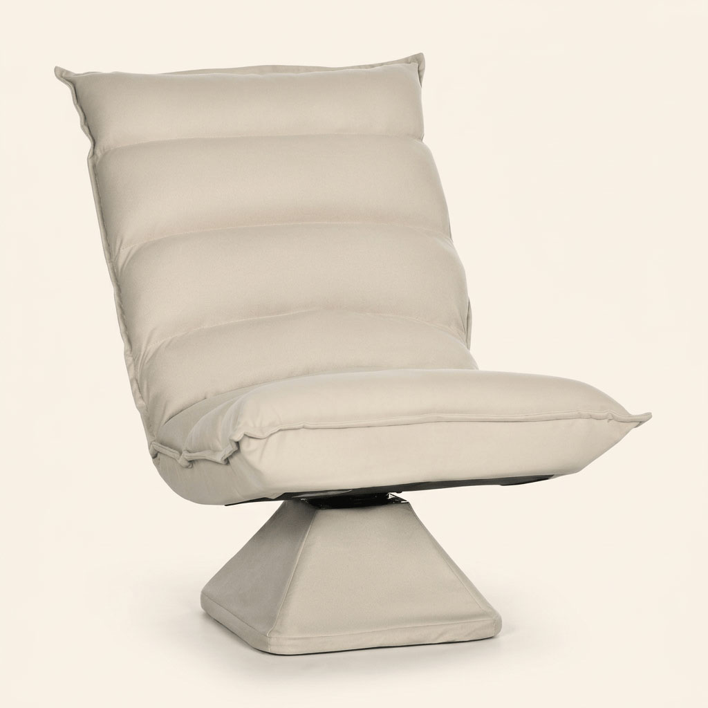 DecHome 430V00 Poltrona Moderna in Tessuto 62x70x95 Beige
