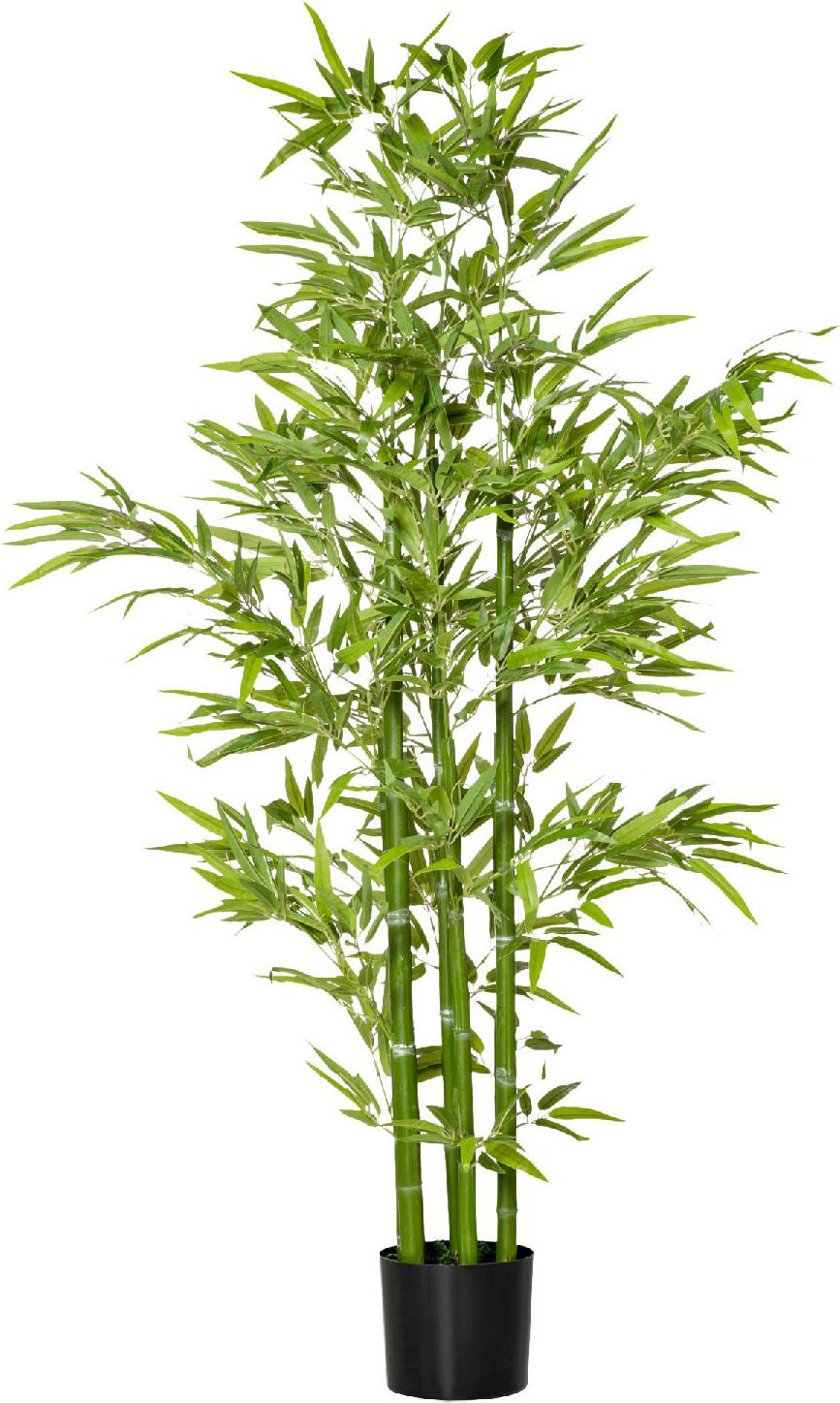 VivaGarden 801DH47 Pianta Finta di Bamb� Alta 150cm Vaso Incluso per Interno Esterno Verde