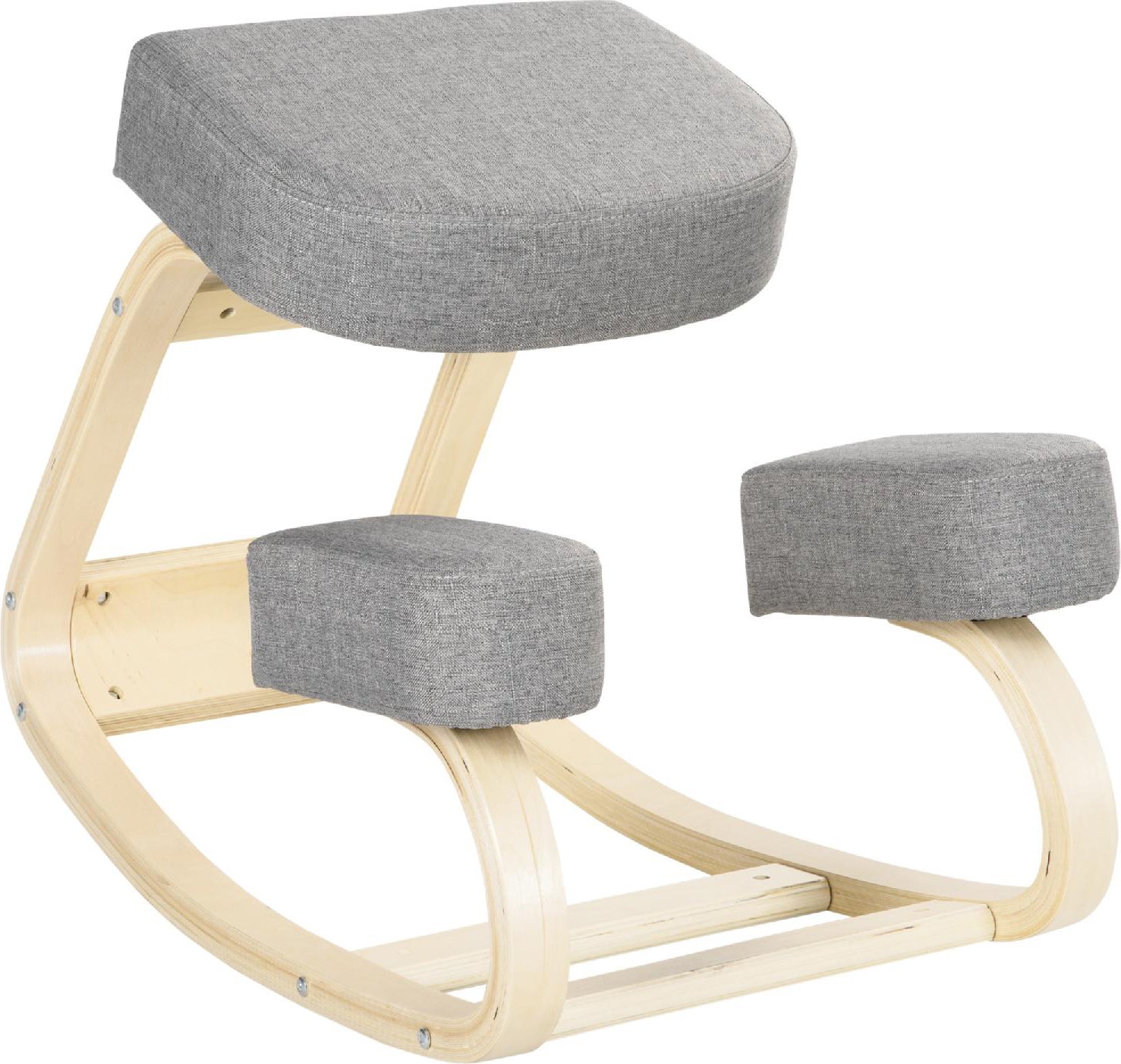DecHome 589921 Sedia Posturale Tessuto Grigio