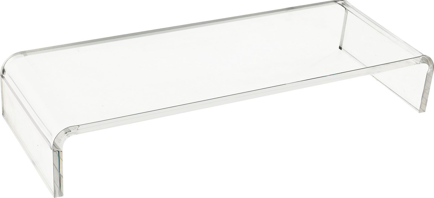 DecHome Supporto Per Monitor Computer Tv Supporto Per Schermi In Vetro Acrilico Transparente 53x19x9 cm - AD0075