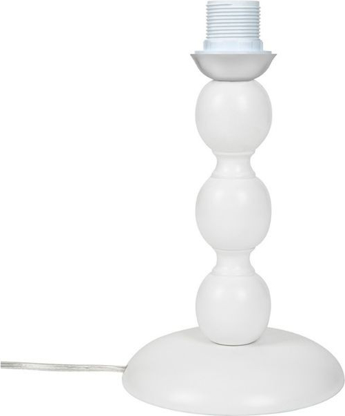 DecHome ASZ0553 Lampade da Tavolo Legno Naturale Bianco Attacco E27 27X17 cm