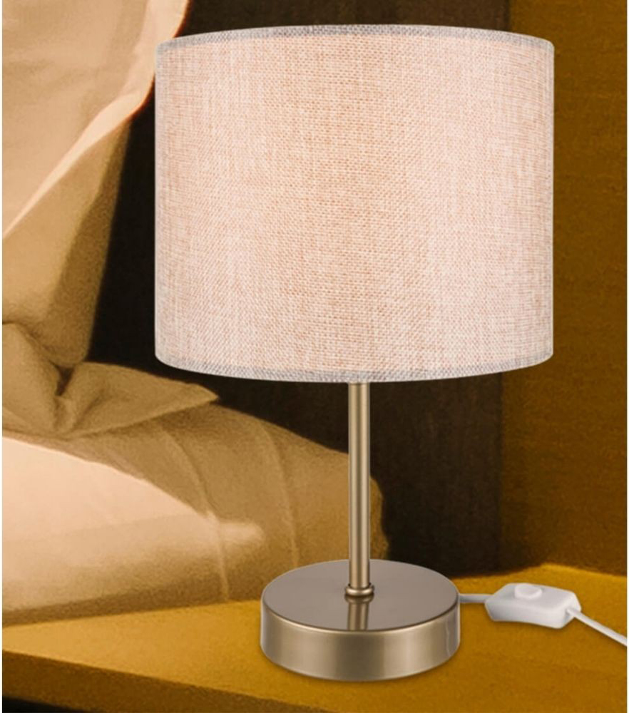 DecHome ASZ1496 Lampade da Tavolo Paralume Tessuto 12X32 cm