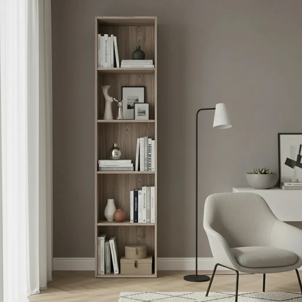 DecHome BOOKCASE Libreria Moderna 4 Ripiani 40x29x132 cm Rovere Sonoma