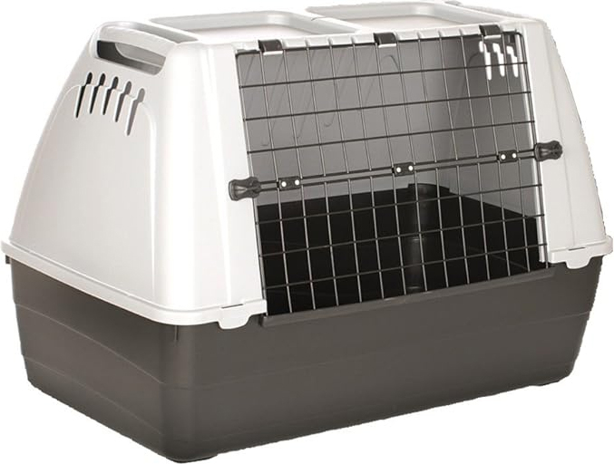 DecHome Trasportino per Cani con Porta Tappetino Removibile 77x43x51h cm Grigio - BRACCO 80