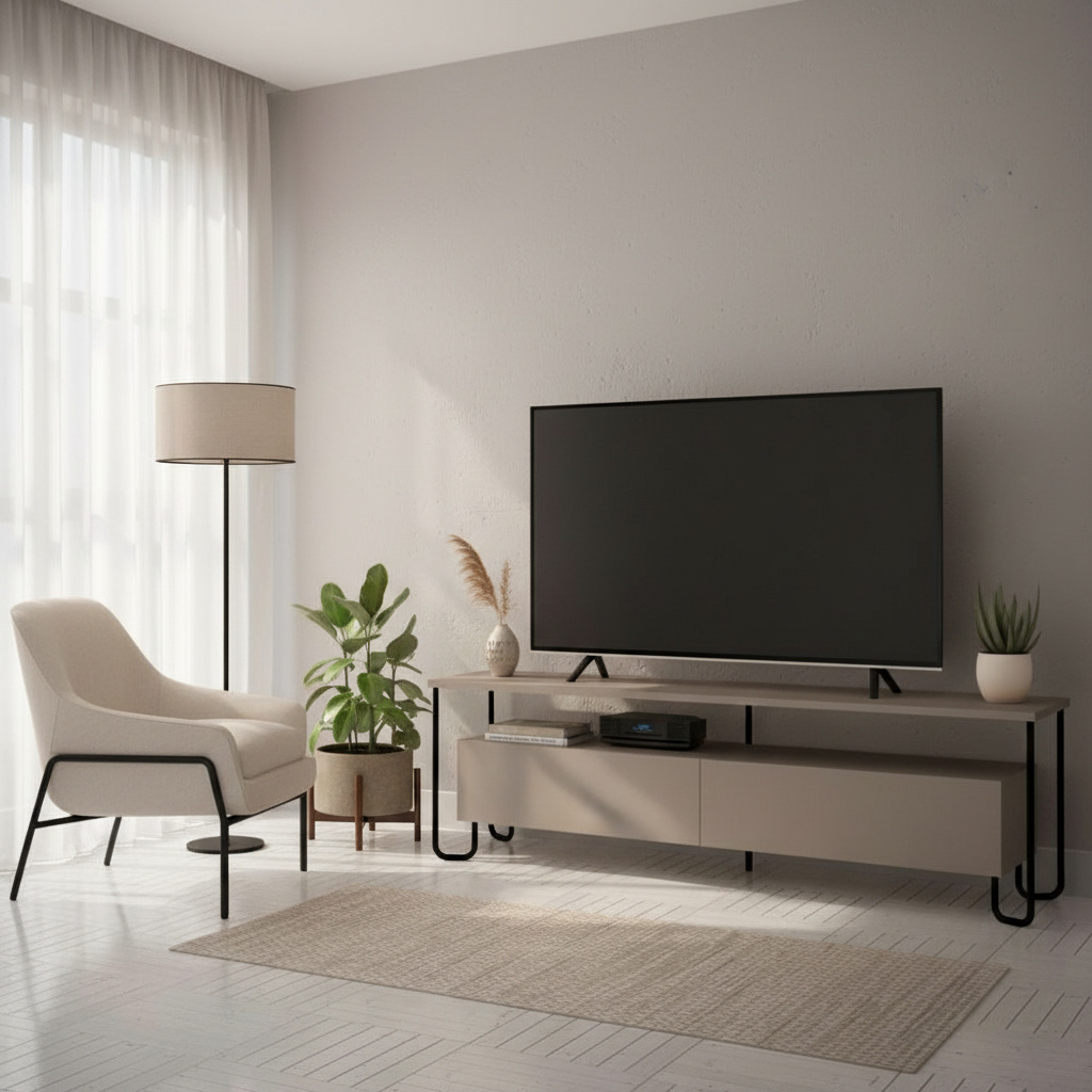 DecHome CORNEATORTORA Mobile TV Moderno 150x42x45 Tortora Cornea