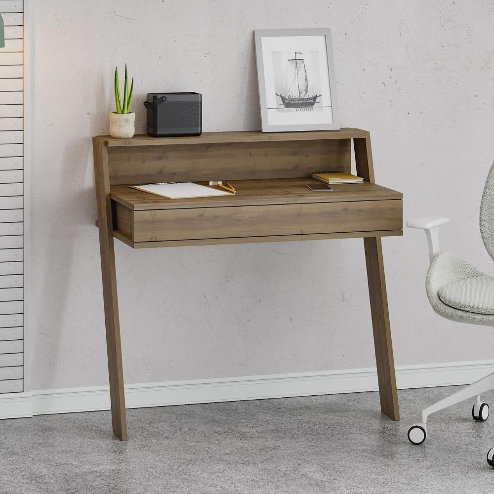 DecHome COWORKHITIT Scrittoio Moderno 94x50x91 cm colore Noce - Cowork
