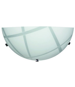 DecHome DARIOAP BI Set 4 Applique Parete 1XE27 Metallo Cromo Bianco Dario