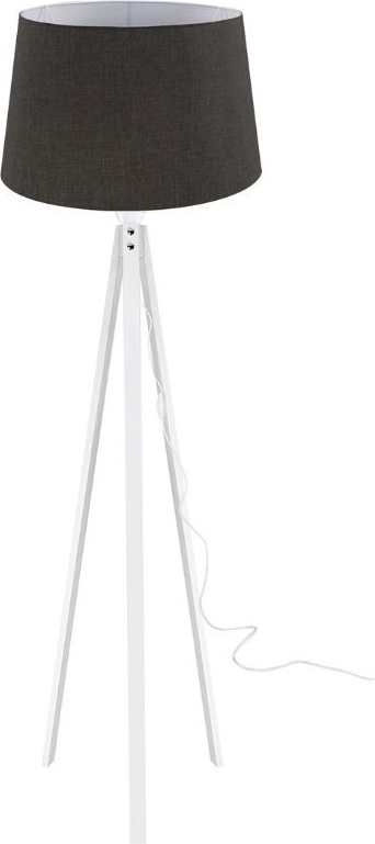 DecHome DECOBI2660 Lampada da Terra Stile Nordico in Legno 45x134,5 cm Nero Deco