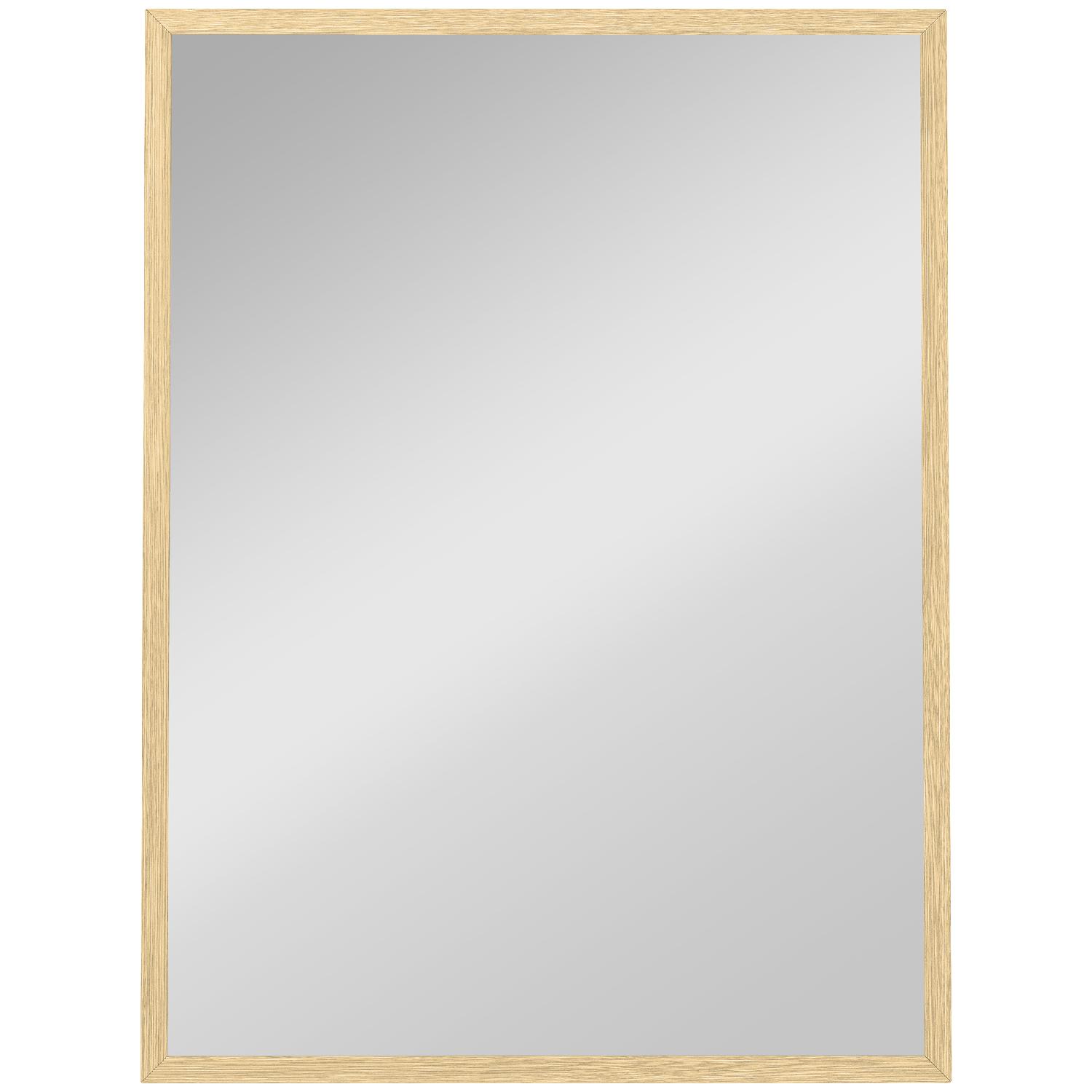 DecHome F5915ND Specchio Bagno Rettangolare 60x80 cm colore Legno