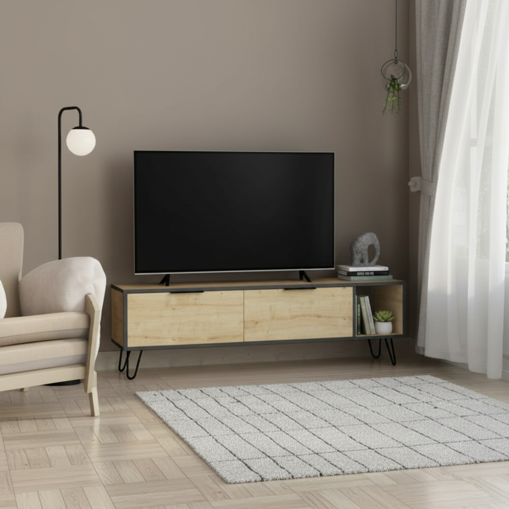 DecHome FUROKIOAK Mobile TV Moderno 150x35x50 Rovere Furoki