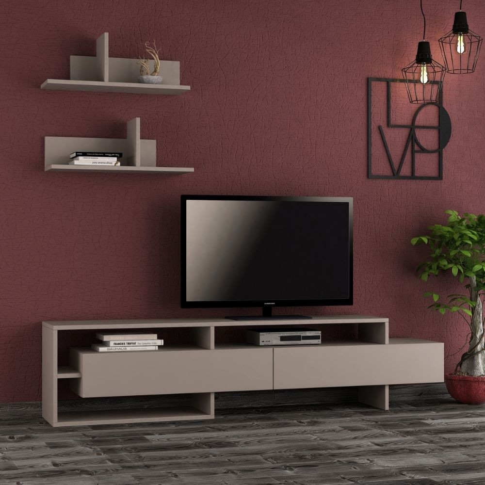 DecHome GARATORTORA Mobile TV Contemporaneo 180x32x42 Tortora Gara