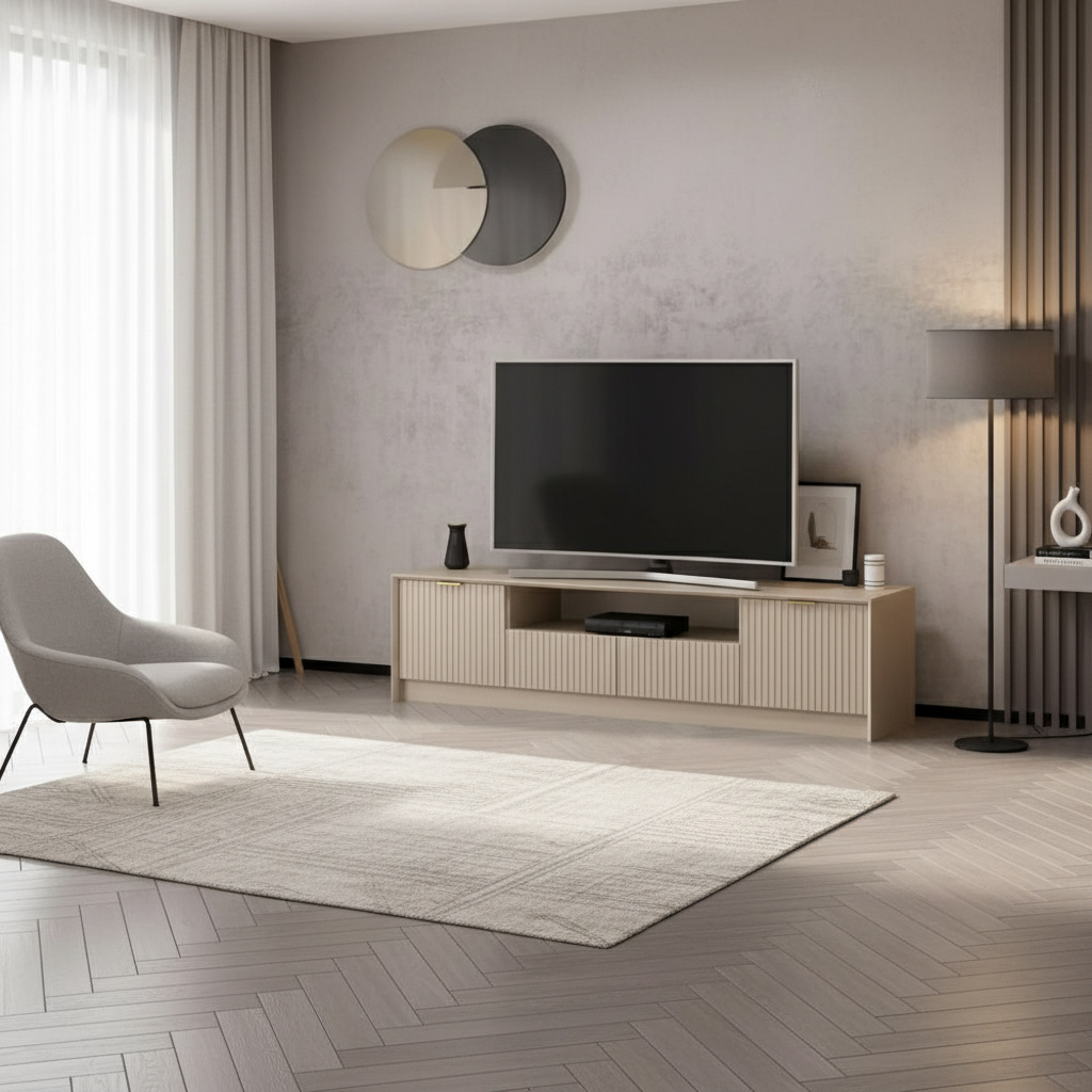 DecHome KALETV180CASH Mobile TV Moderno 180x35x45 Cashmere Kale