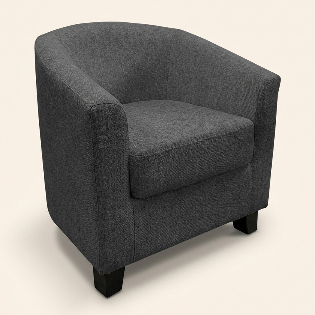 DecHome MAJAGS Poltrona Moderna in Tessuto 70x63x59 Antracite Maja