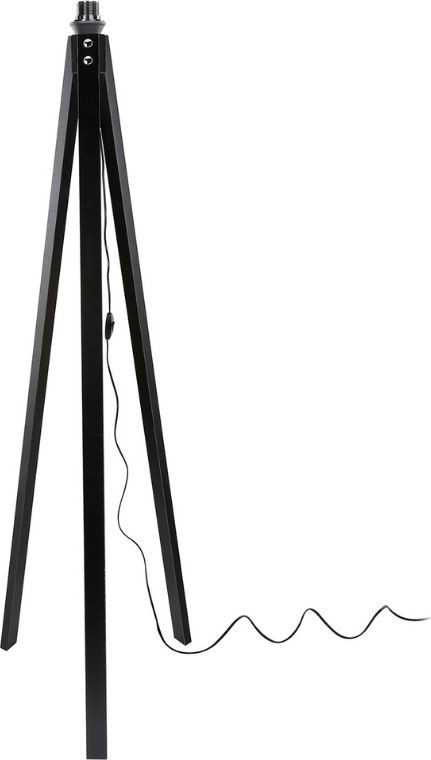 DecHome MDL3010 Lampada da Terra Stile Nordico in MDF 45x135 cm Nero Deco
