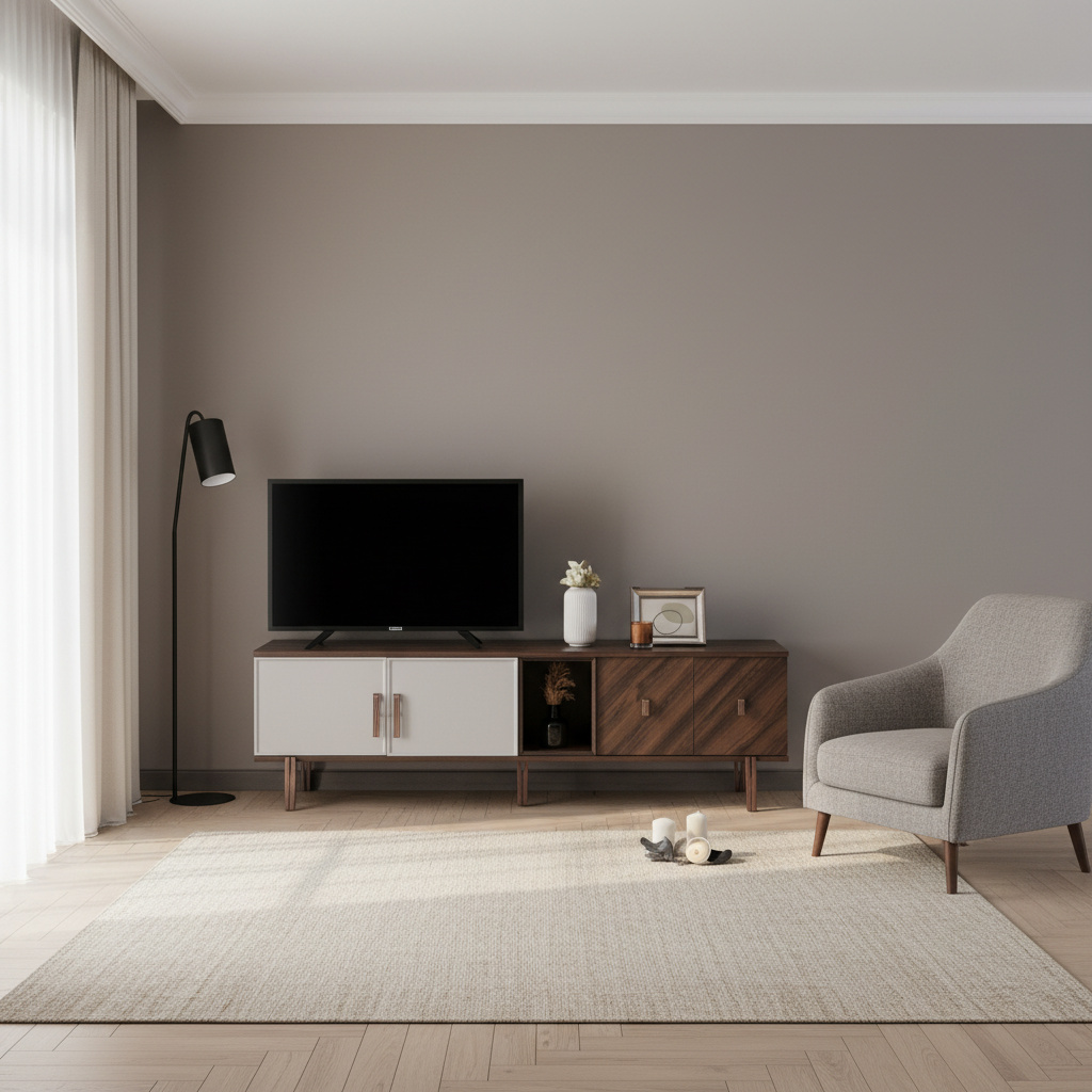 DecHome MERLINTVSTAND Mobile TV Moderno 195x47,6x60 Legno Mozambik Merlin