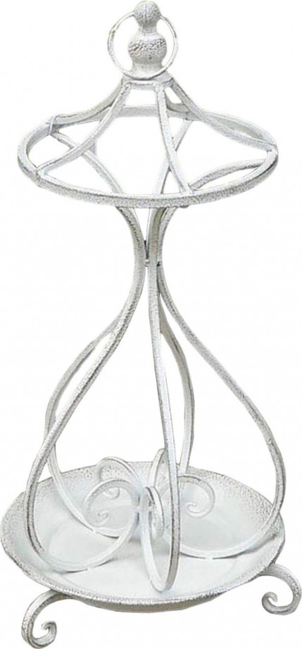 DecHome MF802630 Portaombrelli Apollo effetto Antico in Acciaio cm 29x68 h Bianco