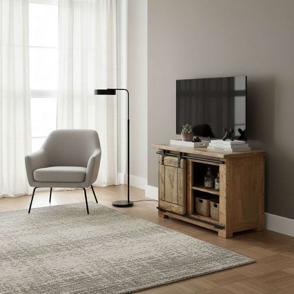 DecHome MO806819 Mobile TV Industriale Legno 80x45x60 Marrone Varese