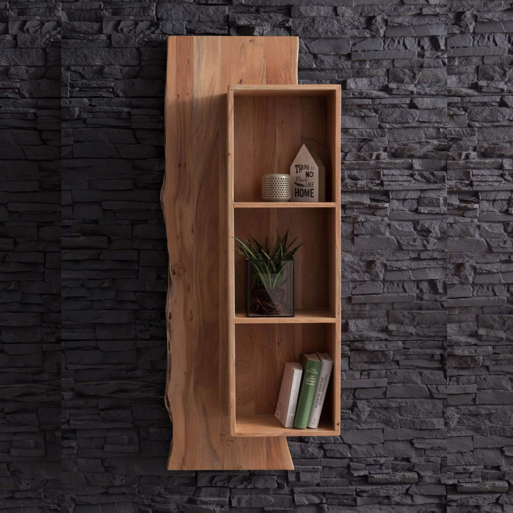 DecHome MO807019 Mensola Moderna Design in Legno di Acacia 50x25x96 cm