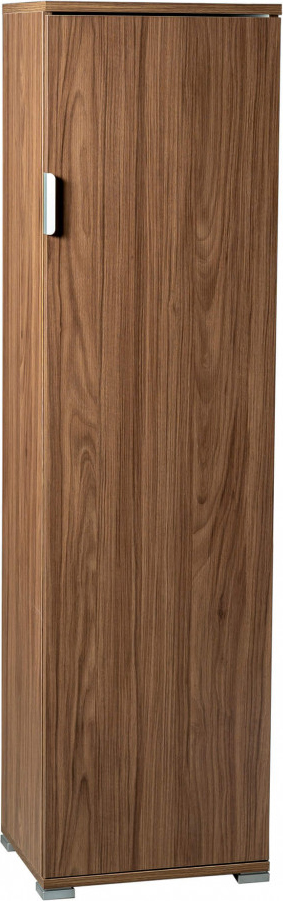 DecHome MR805014 Mobile Multiuso 1 Anta 3 Ripiani 40x33xH151 cm Truciolare Noce
