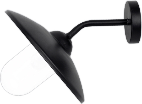 DecHome NINFAVETRO Lanterne nero schermo opale Attacco E27 IP44 Dimesioni �30 cm